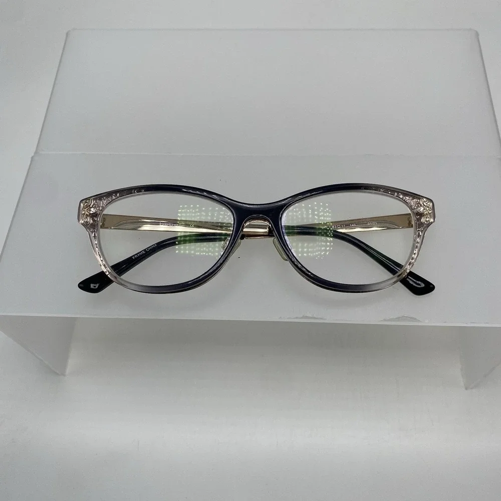 Bebe Eyeglasses Women FRAME ONLY BB5168 Cat Eye 53-17-140 Jet Gradient 536